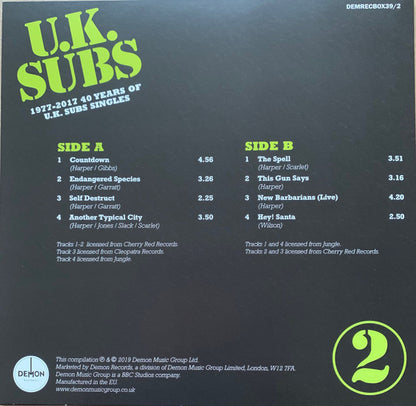 1977 - 2017 40 Years Of U.K. Subs Singles - secondary