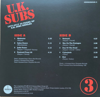 1977 - 2017 40 Years Of U.K. Subs Singles - secondary