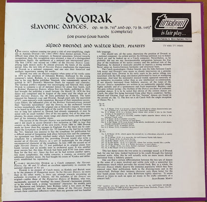 Slavonic Dances, Opp. 46 & 72 For Piano Four-Hands - secondary