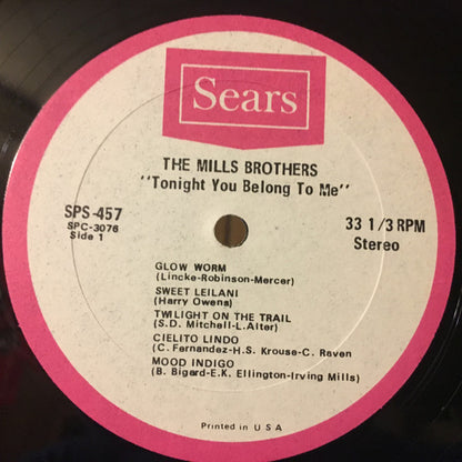 The Mills Brothers - Tonight You Belong To Me