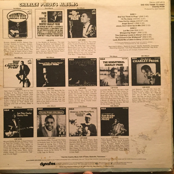 Charley Pride - Did You Think To Pray