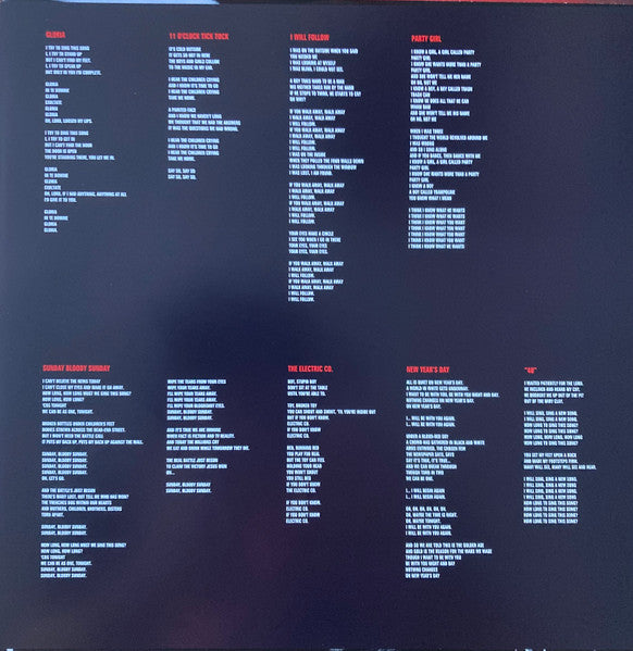 Live "Under A Blood Red Sky" - secondary