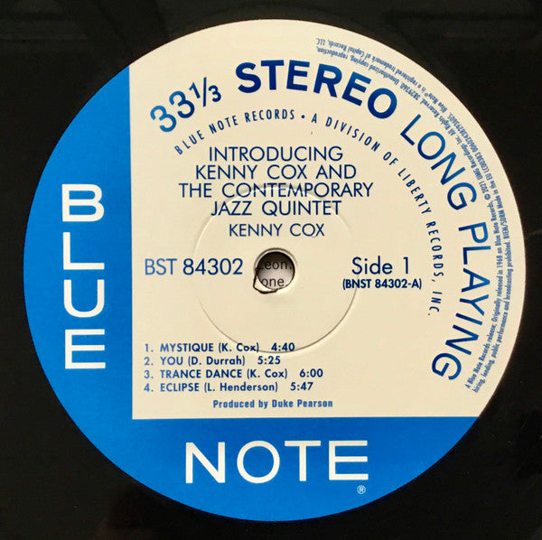 Introducing Kenny Cox And The Contemporary Jazz Quintet - secondary