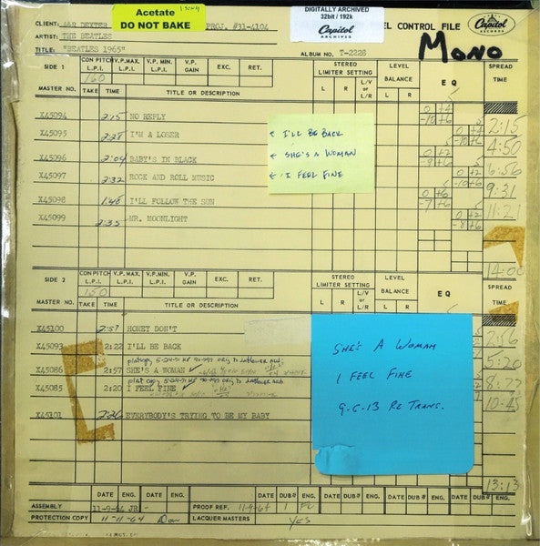 Beatles '65 - secondary