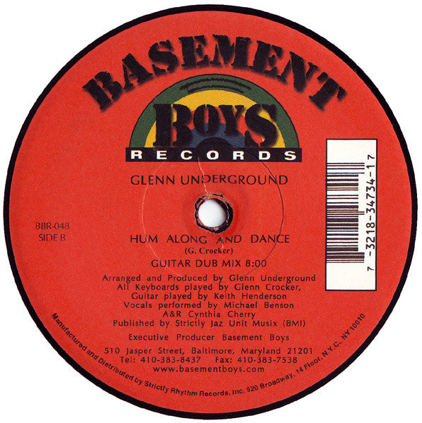 12" Single: Glenn Underground - Hum Along And Dance