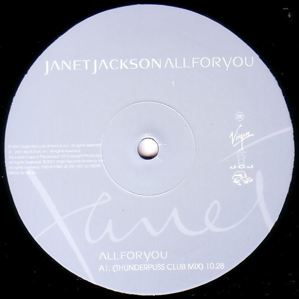 12" Single: Janet Jackson - All For You