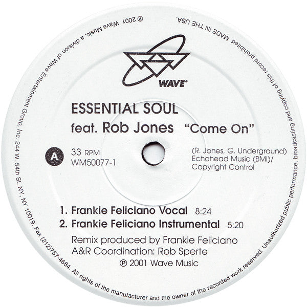 12": Essential Soul, Rob Jones (27) - Come On