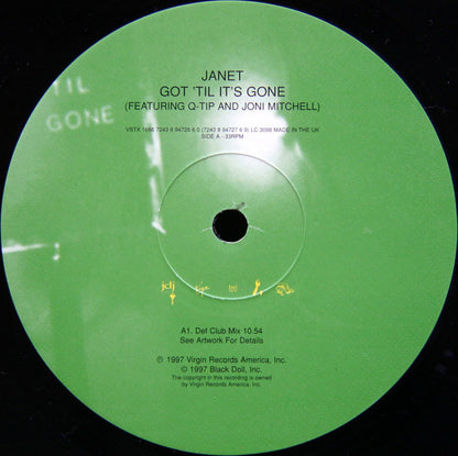 12" Single: Janet Jackson, Q-Tip, Joni Mitchell - Got 'Til It's Gone