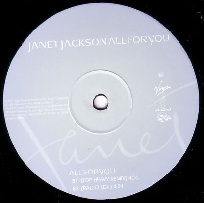 12" Single: Janet Jackson - All For You