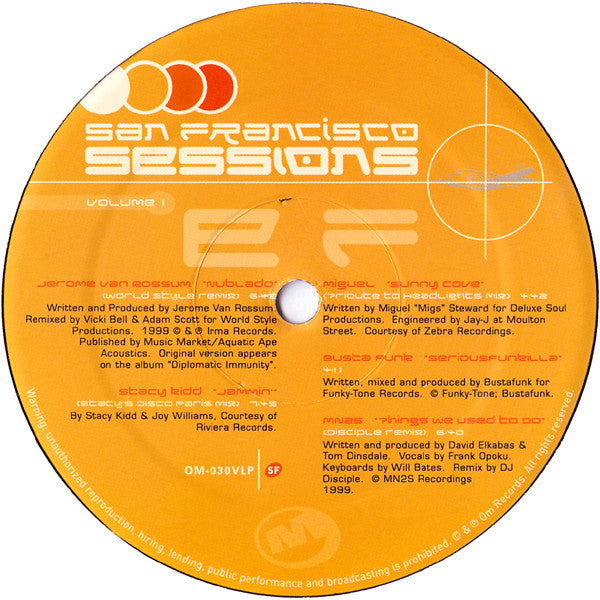 San Francisco Sessions Volume 1 - secondary