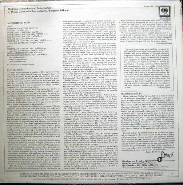 Switched-On Bach - secondary