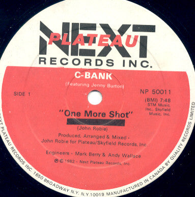 12" Single: C-Bank, Jenny Burton - One More Shot