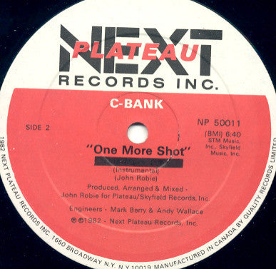 12" Single: C-Bank, Jenny Burton - One More Shot