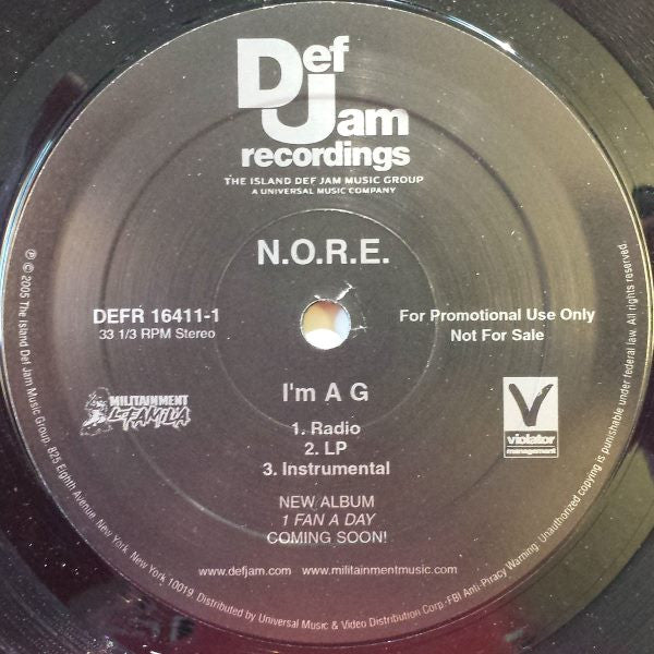 12": N.O.R.E. - I'm A G