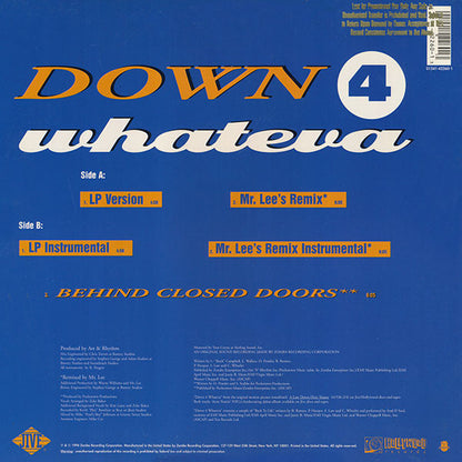 12" Single: Nuttin' Nyce - Down 4 Whateva