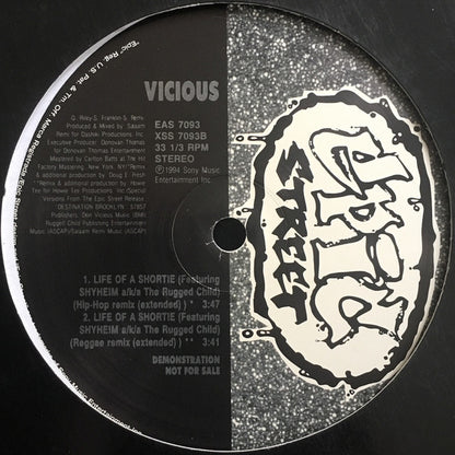 12" Single: Lil' Vicious - Life Of A Shortie