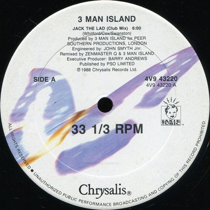 12" Single: 3 Man Island - Jack The Lad