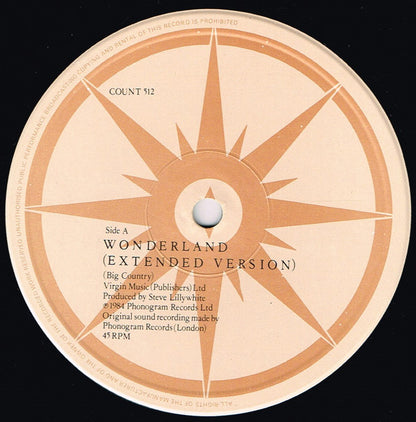 12" Single: Big Country - Wonderland