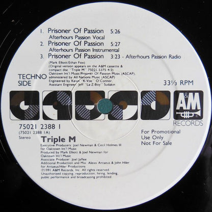 12" Single: Triple M - Prisoner Of Passion