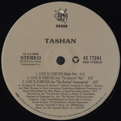12" Single: Tashan - Love Is Forever