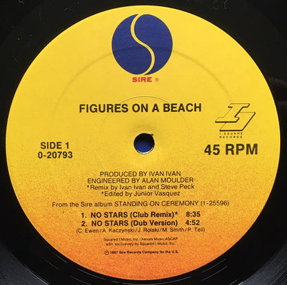 12" Single: Figures On A Beach - No Stars