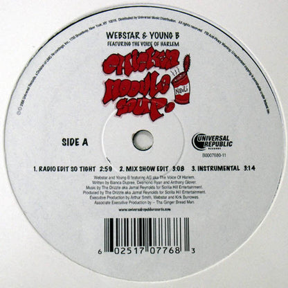 12" Single: Webstar, Young B - Chicken Noodle Soup