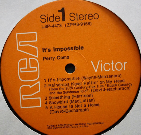 Perry Como - It's Impossible