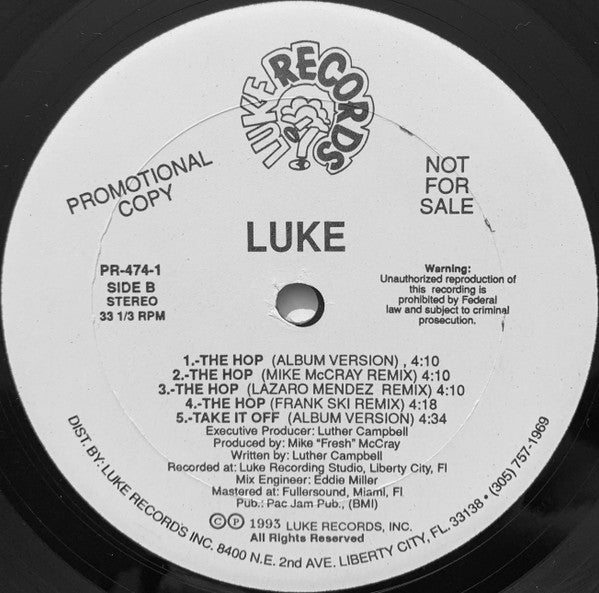 12": Luke - The Hop