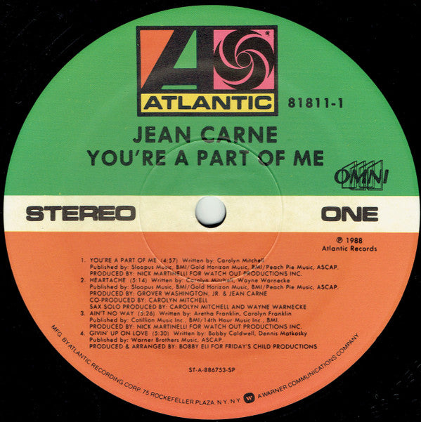 Jean Carn - You're A Part Of Me