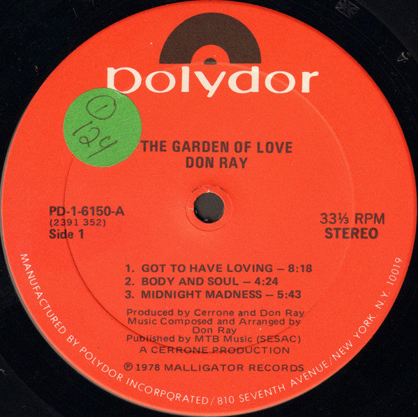 Don Ray - The Garden Of Love