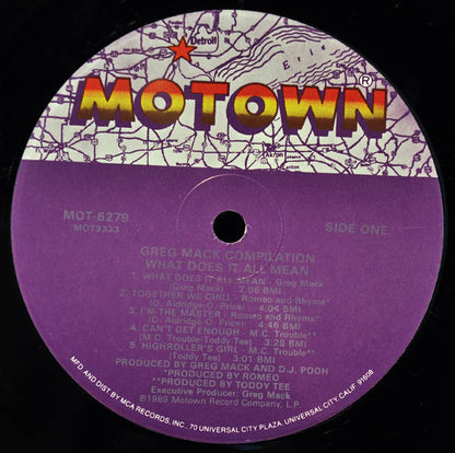 Various - Greg Mack Compilation - What Does It All Mean?