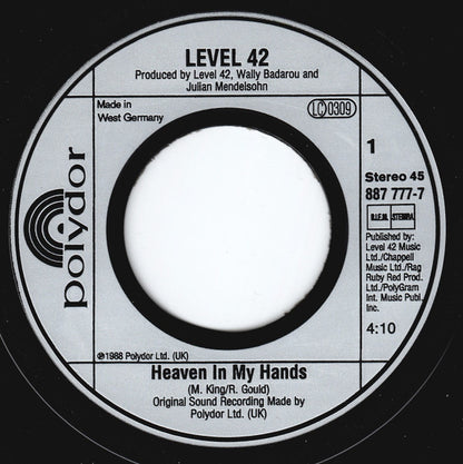 7" Single: Level 42 - Heaven In My Hands