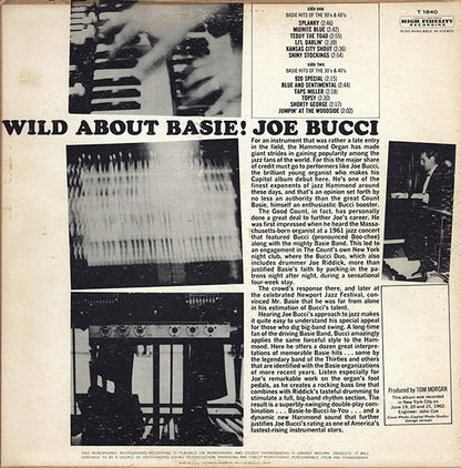 The Joe Bucci Duo - Wild About Basie!