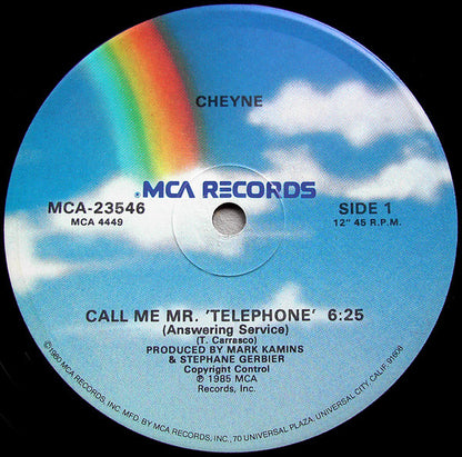 12" Single: Cheyne - Call Me Mr' Telephone