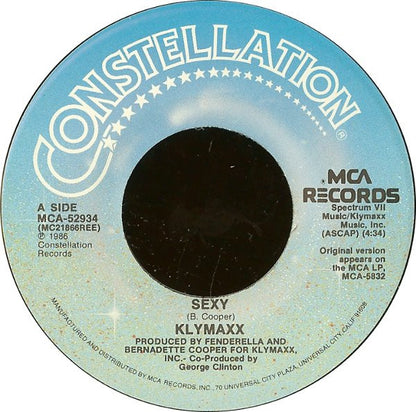 7" Single: Klymaxx - Sexy