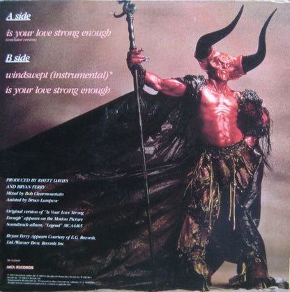 12" Single: Bryan Ferry - Is Your Love Strong Enough (Extended Version)