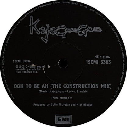 12" Single: Kajagoogoo - Ooh To Be Ah (The Construction Mix)