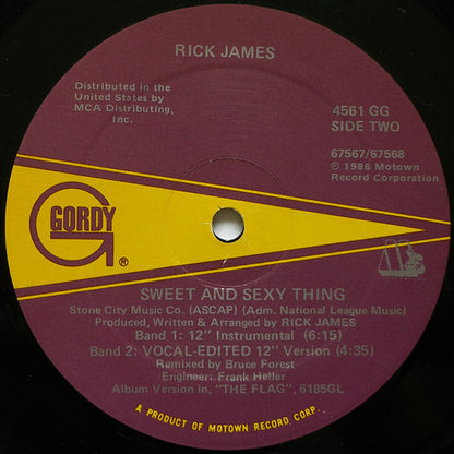 12" Single: Rick James - Sweet And Sexy Thing (Special 12" Remix)