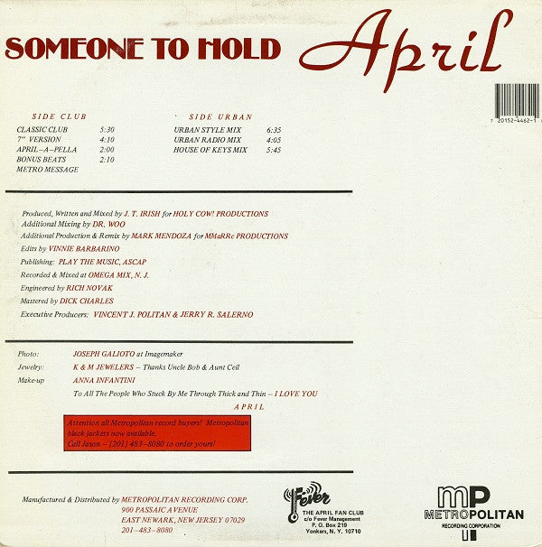 April - Someone To Hold