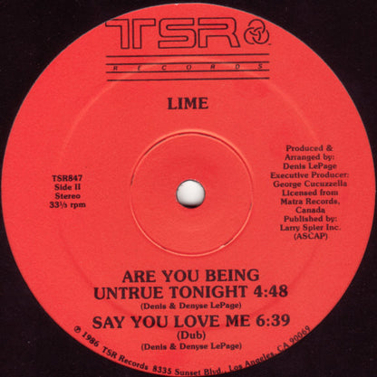 12" Single: Lime - Say You Love Me