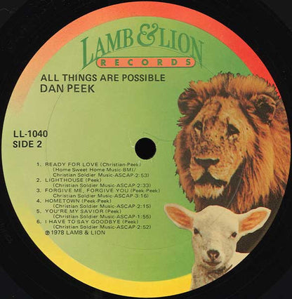 Dan Peek - All Things Are Possible