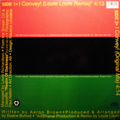 12" Single: Ten Tray - I Convey!