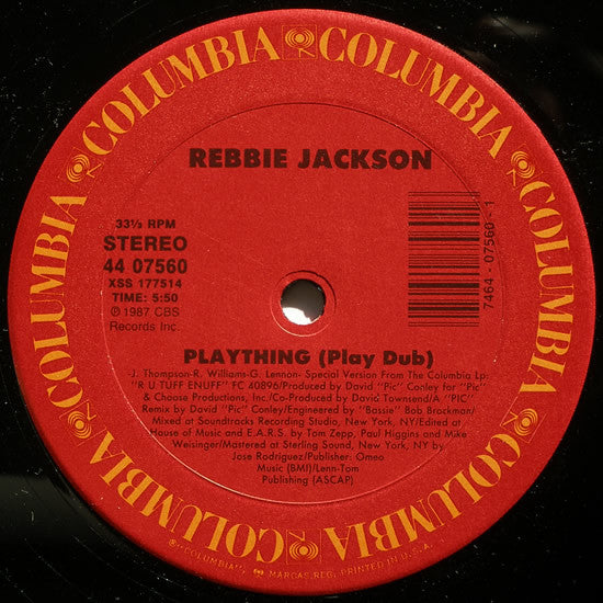 12": Rebbie Jackson - Plaything