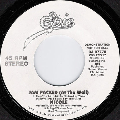 7" Single: Nicole J McCloud - Jam Packed (At The Wall)