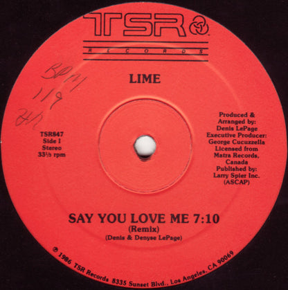 12" Single: Lime - Say You Love Me