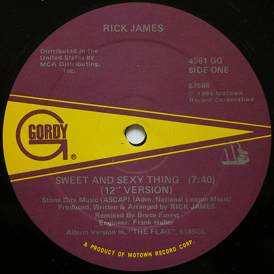 12" Single: Rick James - Sweet And Sexy Thing (Special 12" Remix)