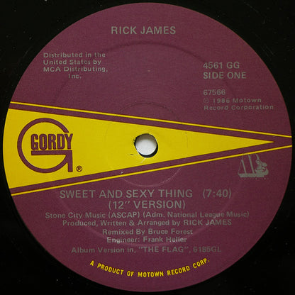 12" Single: Rick James - Sweet And Sexy Thing (Special 12" Remix)