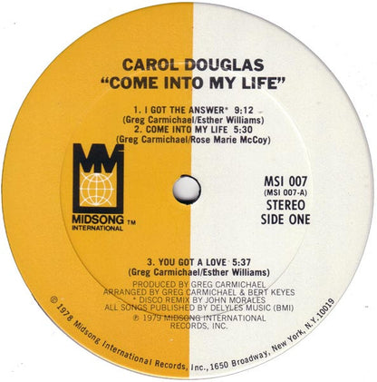 Carol Douglas - Come Into My Life