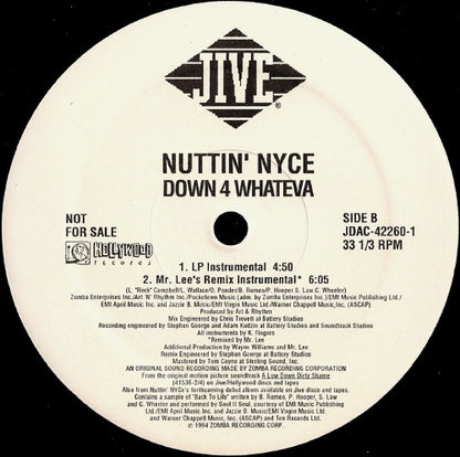 12" Single: Nuttin' Nyce - Down 4 Whateva