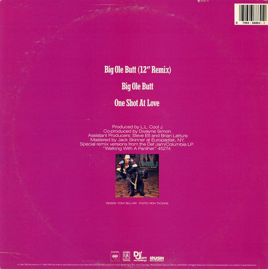 12" Single: LL Cool J - Big Ole Butt / One Shot At Love